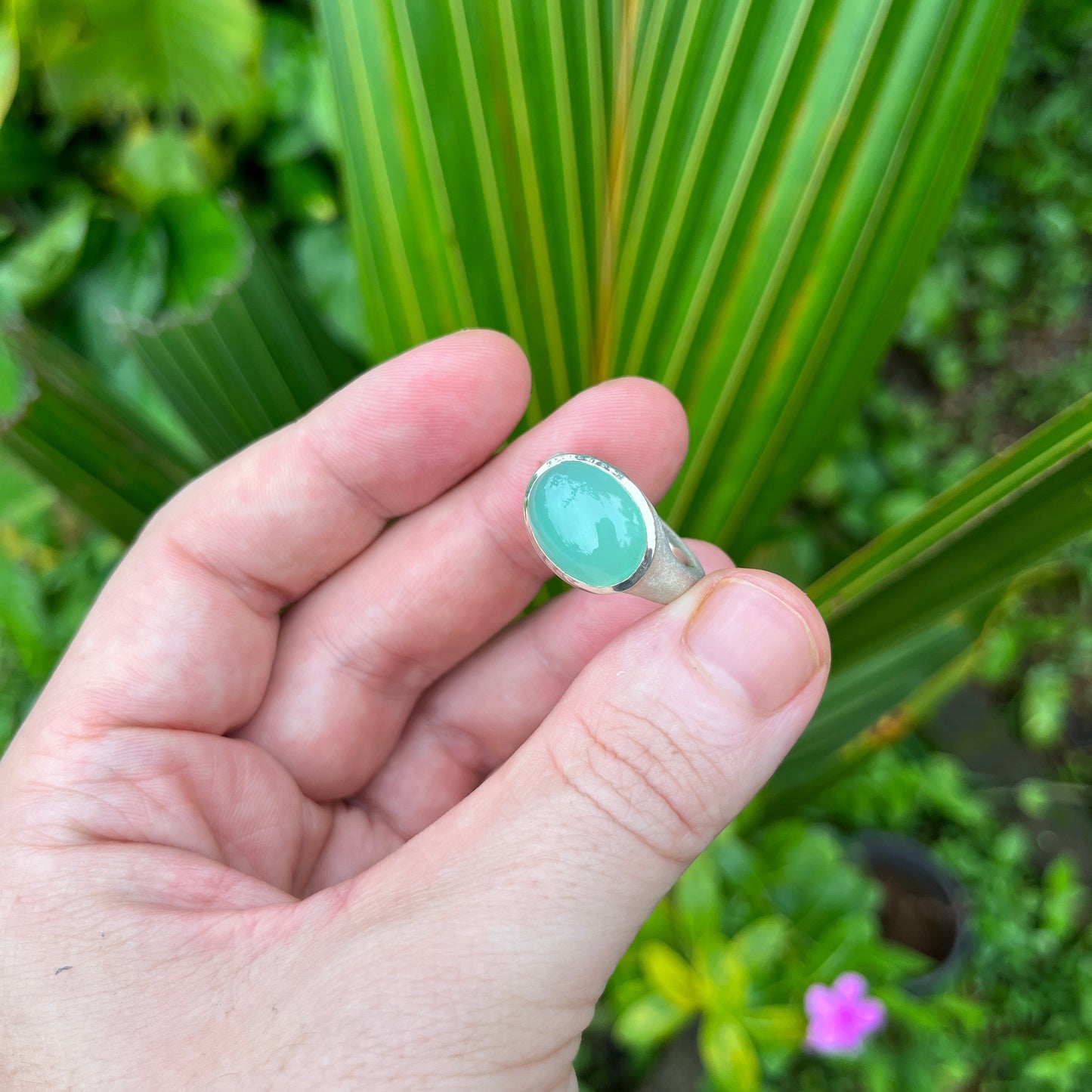 Natural Lapis Lazuli Dome Ring
