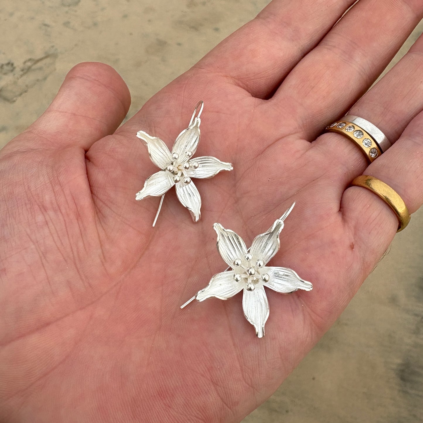 Jasmine Earrings in Sterling Silver