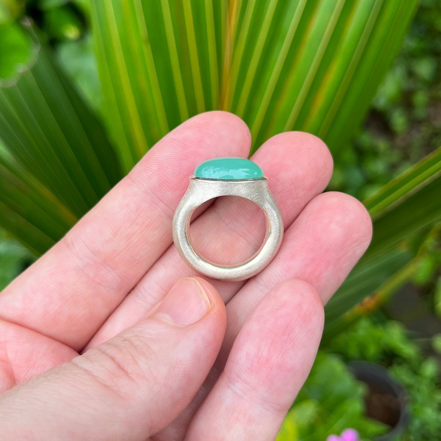 Natural Lapis Lazuli Dome Ring