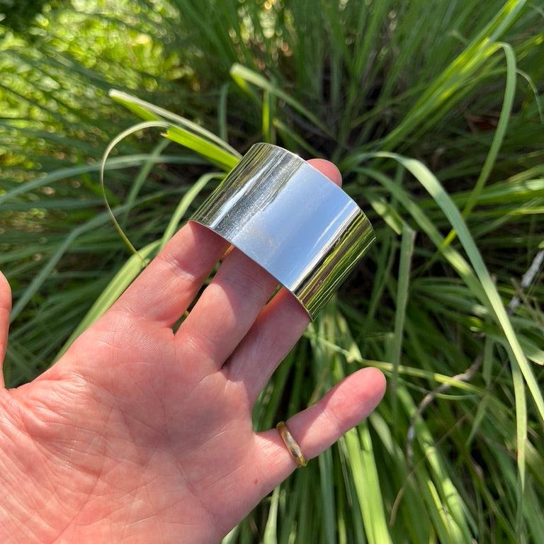 Flat Profile Sterling Silver Cuff 40mm