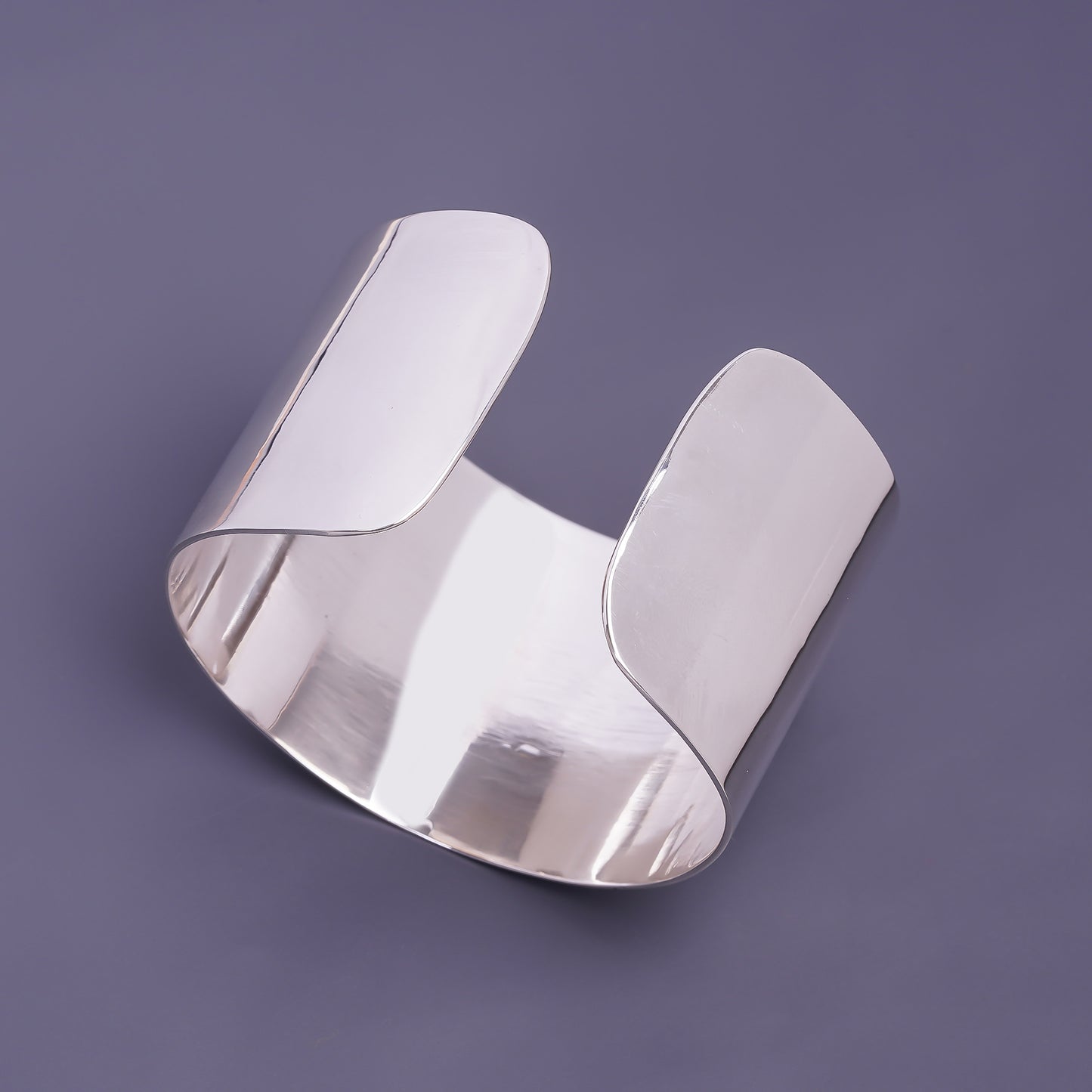 Flat Profile Sterling Silver Cuff 40mm.