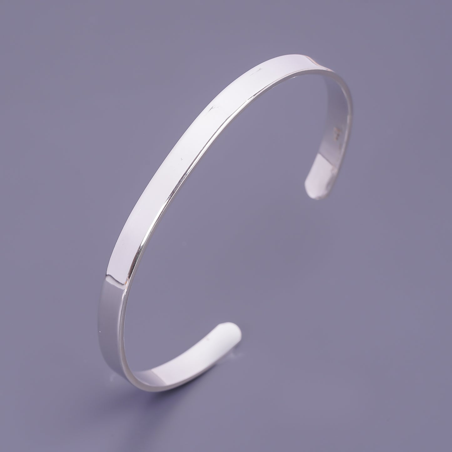 Flat Profile Sterling Silver Cuff 5.5mm.