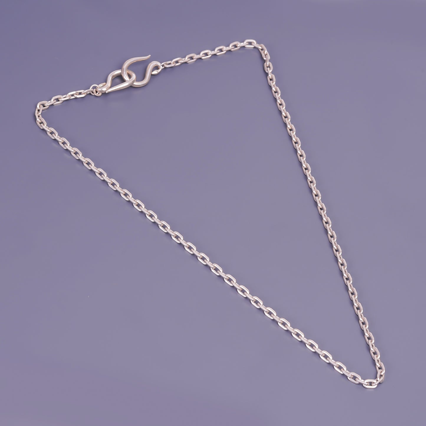 handmade men's silver chain necklace jewellery india