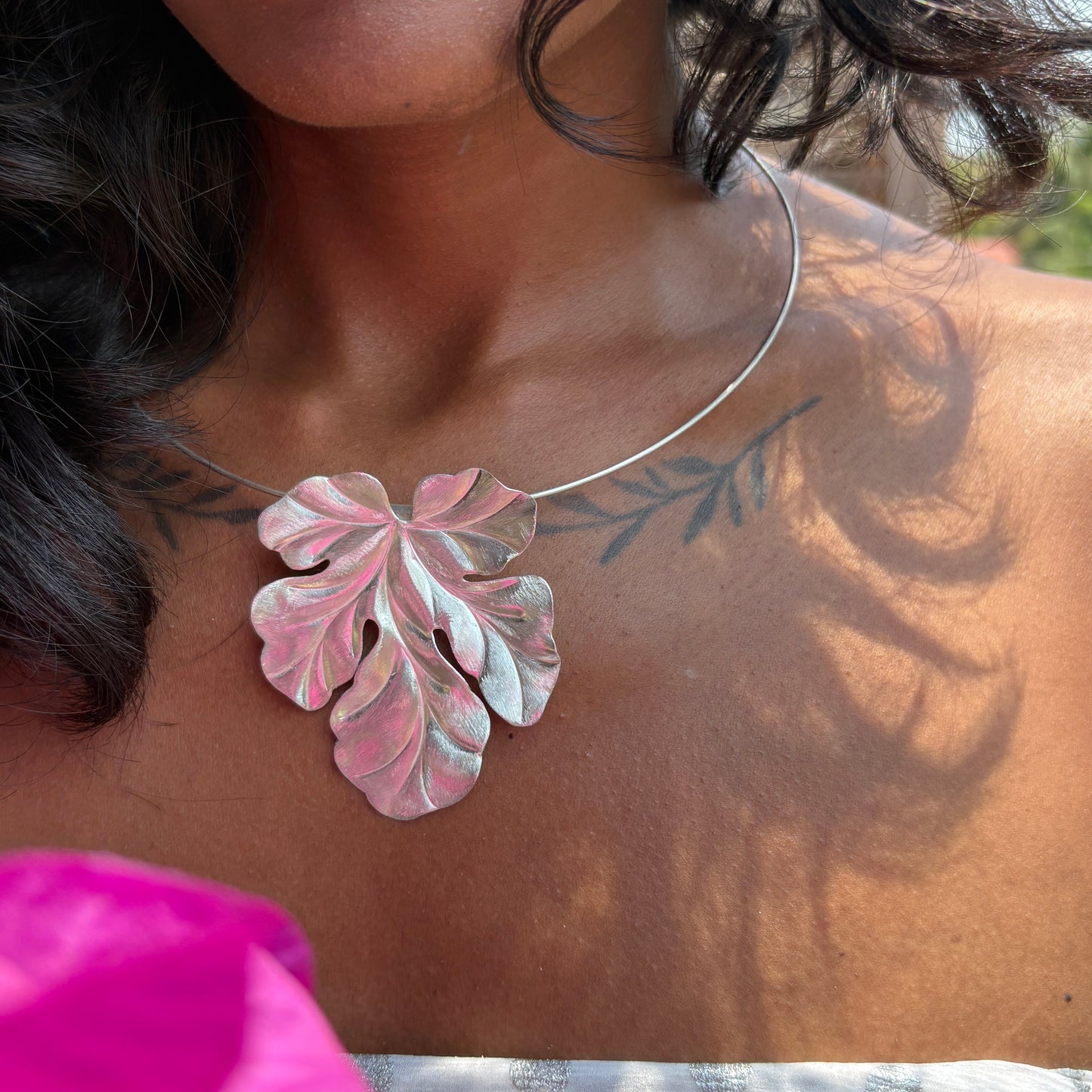 fig leaf pendant