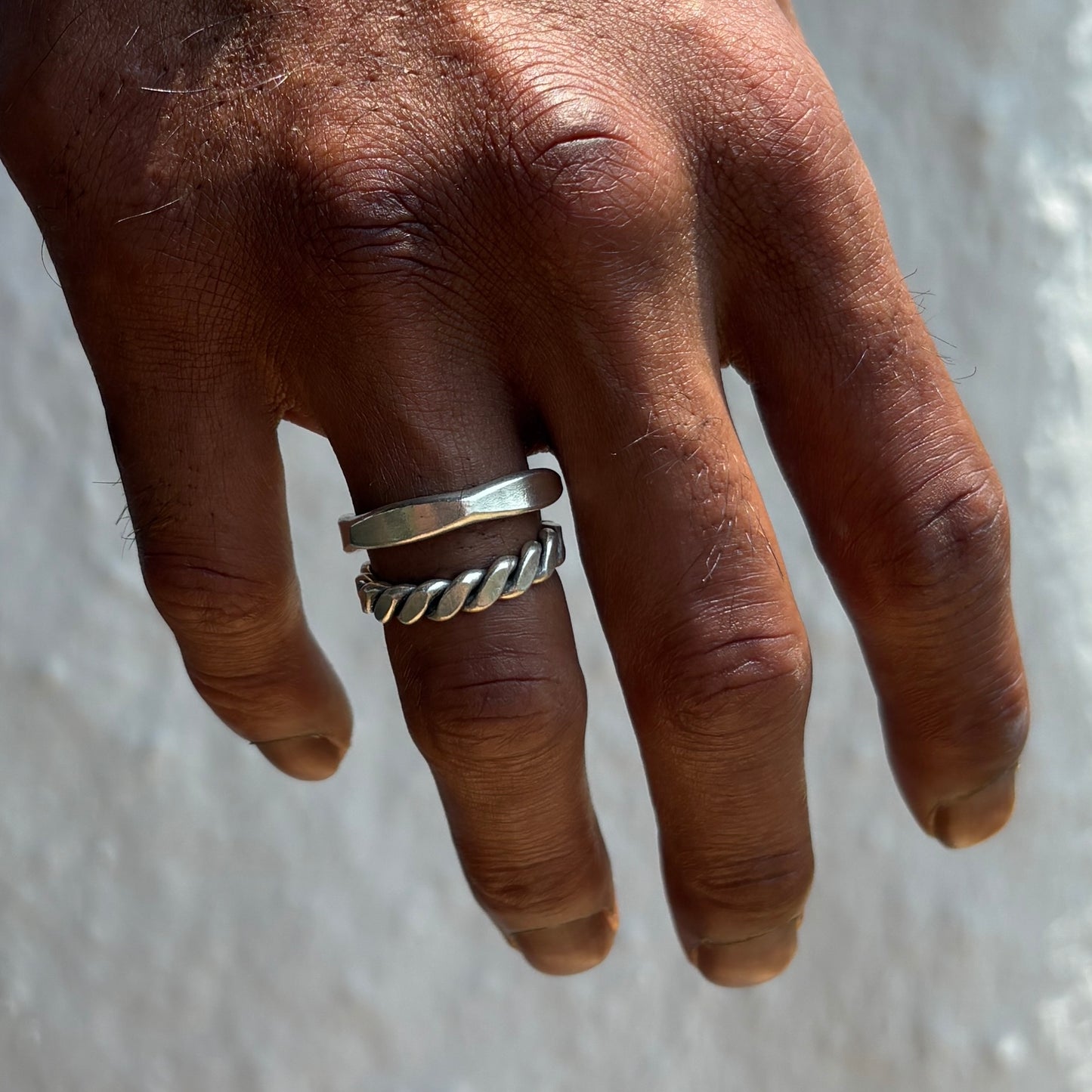 Handmade Solid Sterling Silver Ring (adjustable)