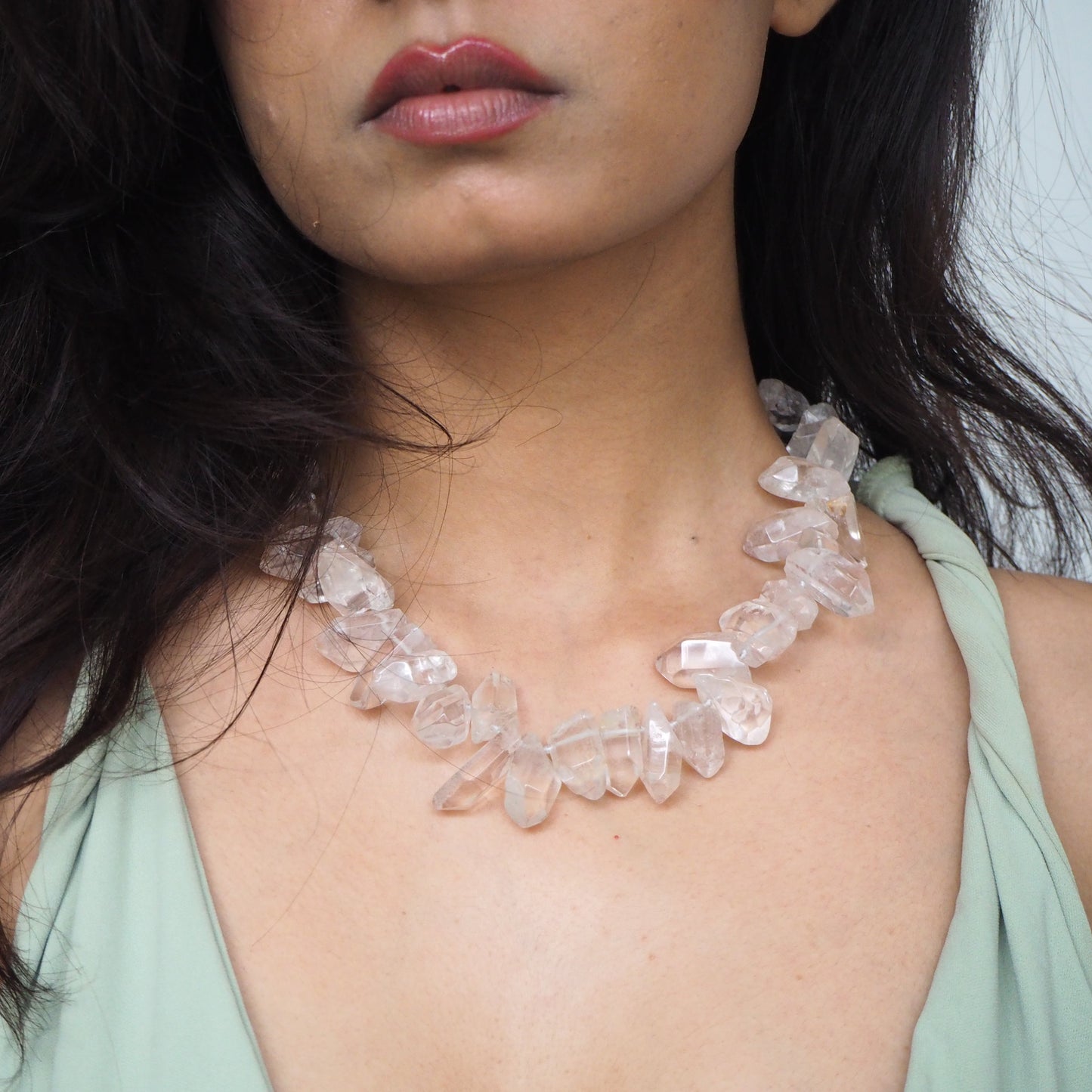 rock crystal necklace