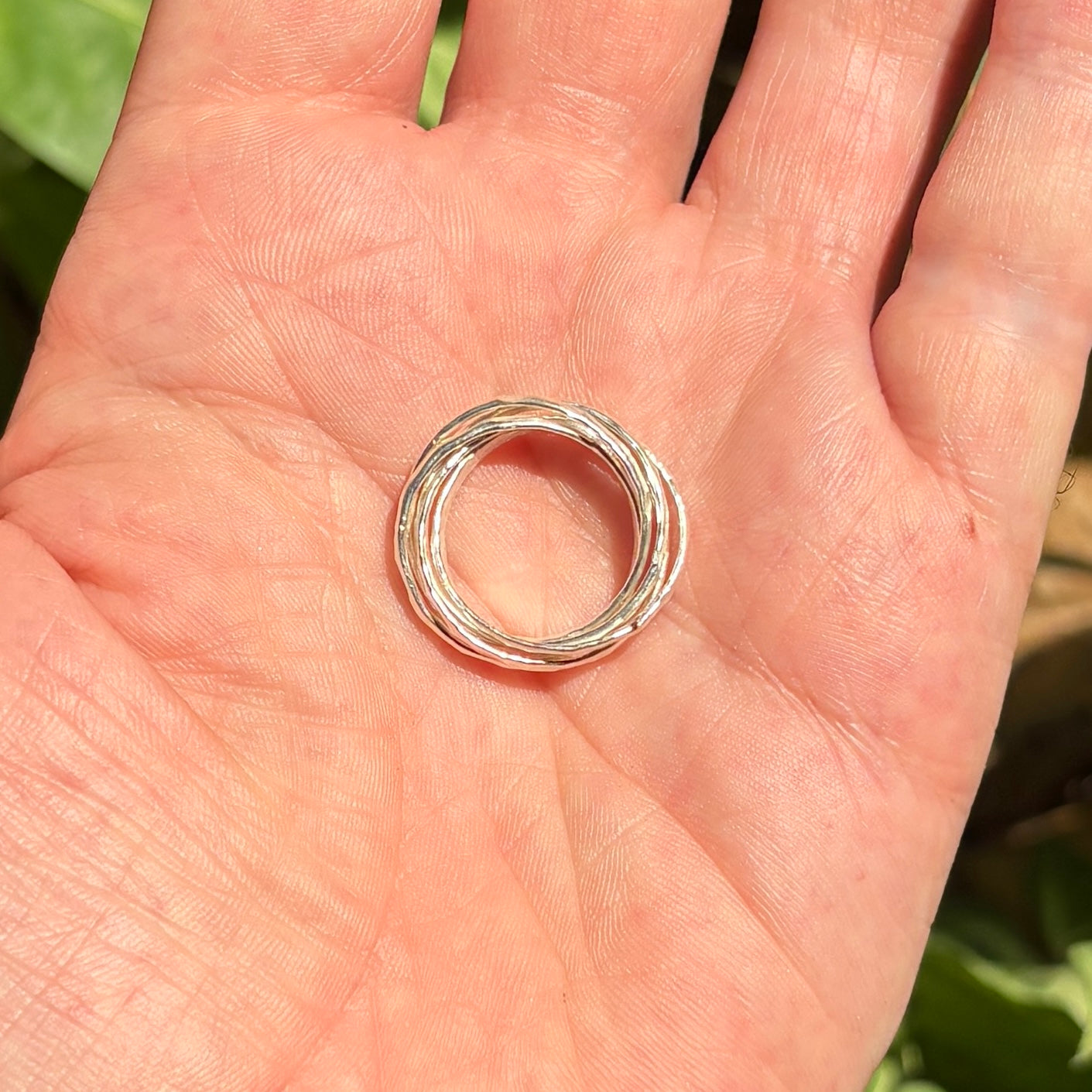 5 Band Roll Ring in Sterling Silver