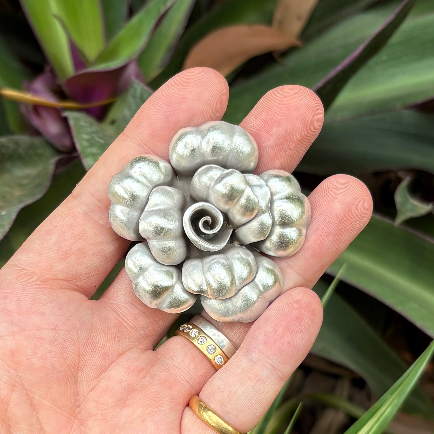 Handmade 'Rose' In Sterling Silver.