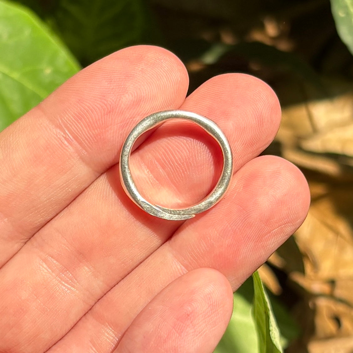Handmade Solid Sterling Silver Ring (adjustable)
