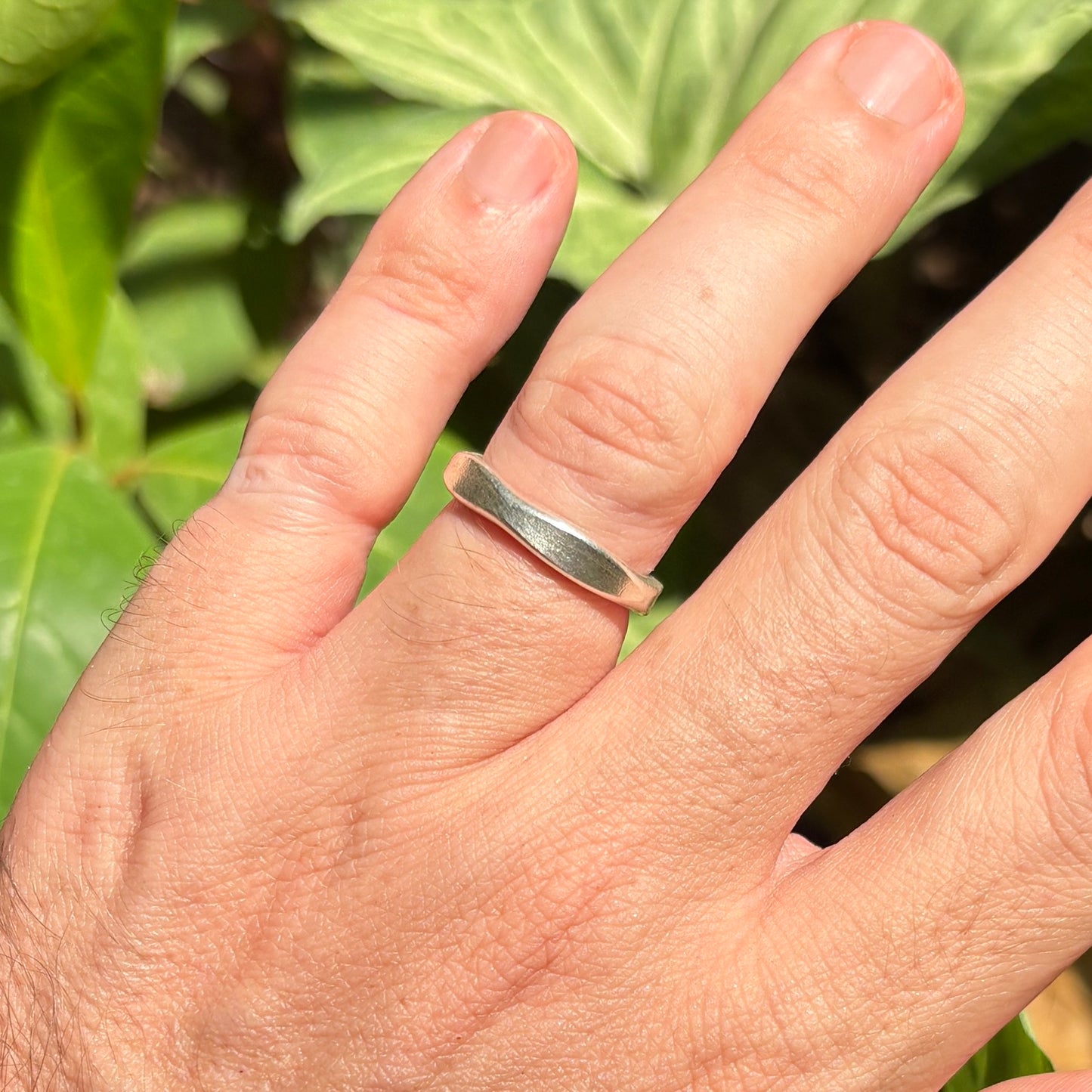 Handmade Solid Sterling Silver Ring (adjustable)