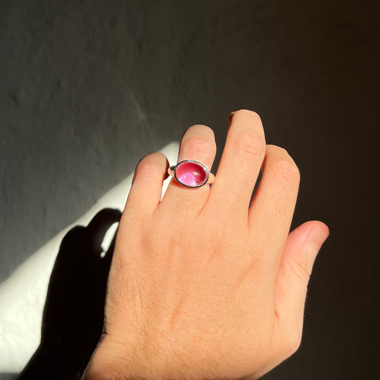 amethyst silver ring