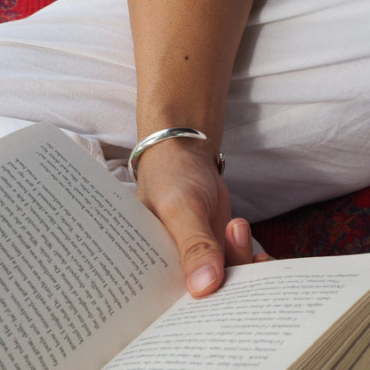 Low Dome Sterling Silver Cuff 6mm.