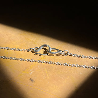 Dahalia Classic Cable-Link Silver Chain (Unisex)
