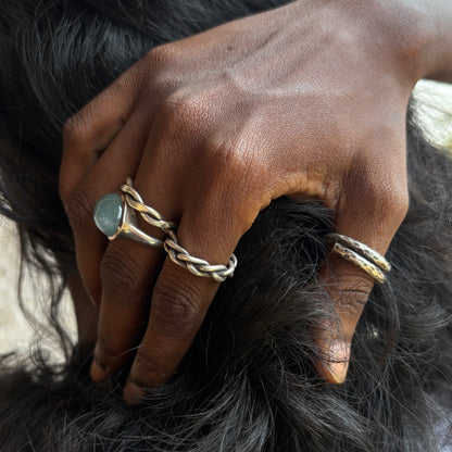Double Wire Handmade Sterling Silver Ring