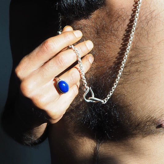 mens lapis lazuli ring