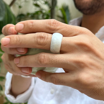 White Jade Ring (natural)