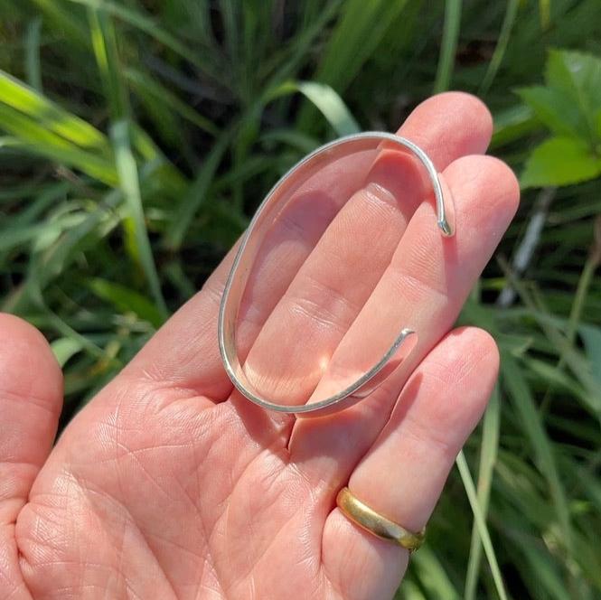 Flat Profile Sterling Silver Cuff