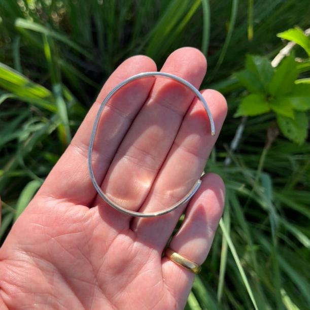 Flat Profile Sterling Silver Cuff 5.2mm