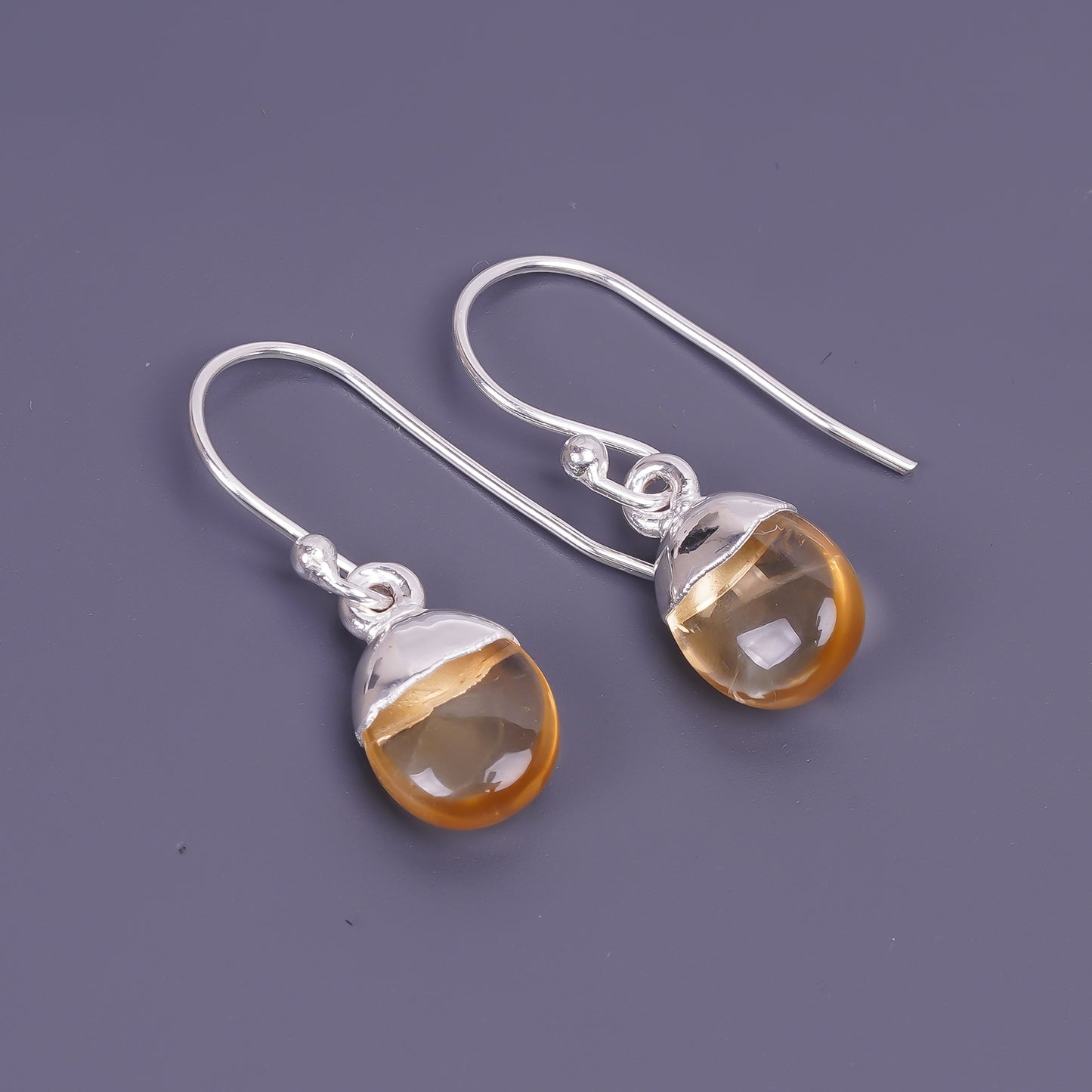 dew droplet citrine earings unisex