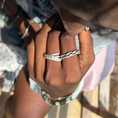 5 Band Roll Ring in Sterling Silver