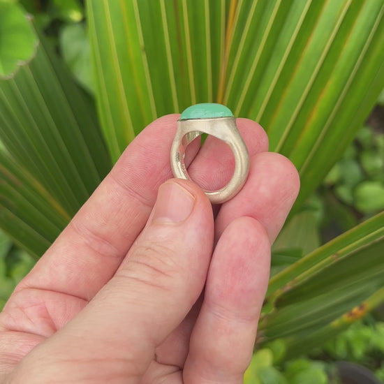 Natural Lapis Lazuli Dome Ring