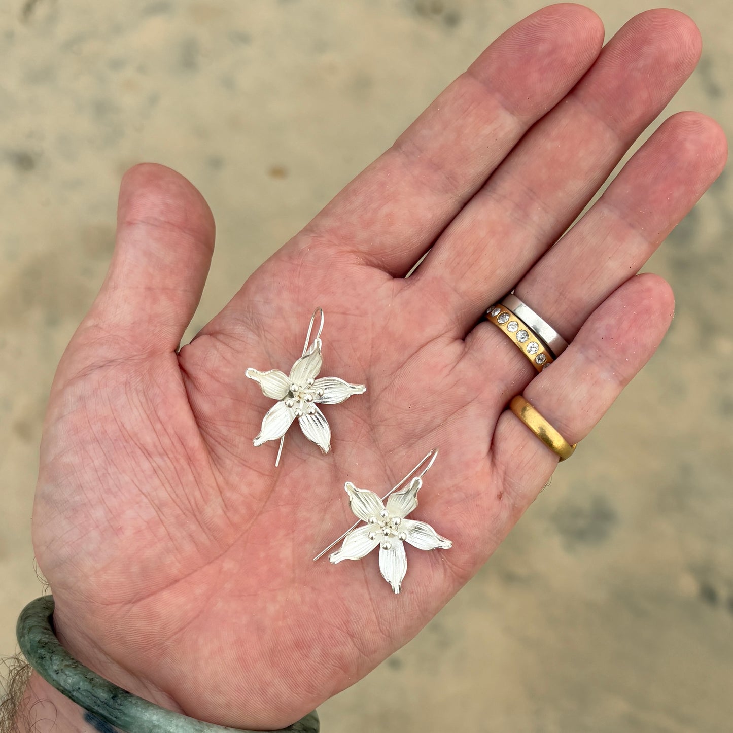 Jasmine Earrings in Sterling Silver